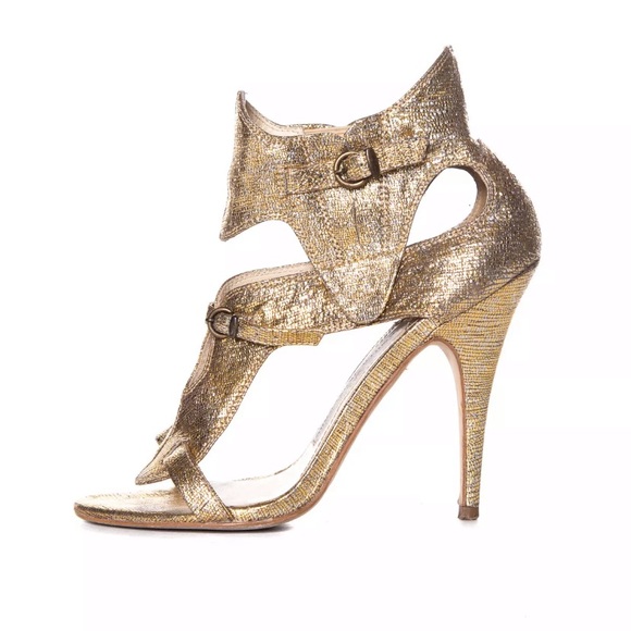 Camilla Skovgaard London Shoes - Camilla Skovgaard London Bronze Metallic Heels 10